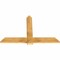 Ekena Millwork Eugene Rough Sawn Timber Gable Bracket, Western Red Cedar, 60"W x 40"H x 2"D x 6"F, 16/12 Pitch GBW060X40X0206EUG00RWR - alternate 2